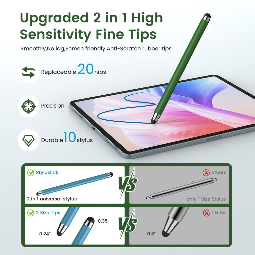 Universal Stylus Pen 10 Pack with 20 Replacement Tips for an Everyday Personal Care Routine