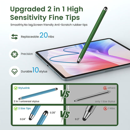 Universal Stylus Pen 10 Pack with 20 Replacement Tips for an Everyday Personal Care Routine