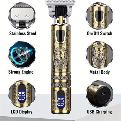 Vintage Bronze LCD Lighter - Novelty Antique Style Windproof Lighter with Dragon Skull Buddha for Entryways, Bedrooms and Living Spaces
