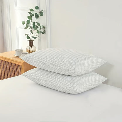 Pillow Set for Beds in Standard, Queen or King Size with Gusseted Edges and 2- or 4-Piece Options