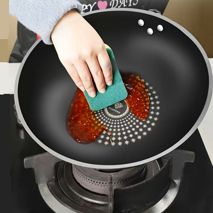 German Diamond Non-Stick Stir Fry Pan - Rice Stone Coating Smokeless Flat Bottom Wok for Induction Cooker Gas Stove