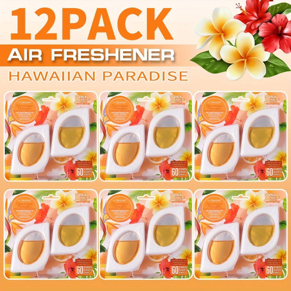 Air Freshener Odor Eliminator for Home Closet Bathroom Pets Small Space 0.25oz Up to 30 Days 6 Scents Eucalyptus Lavender Hawaiian Peach