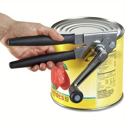 Manual Can Opener Stainless Steel Commercial Grade with Handle Dual Can and Bottle Opener for Restaurant and Home Kitchen Use