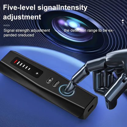 Anti Spy Hidden Camera Detector RF Signal Scanner Portable Bug Detector, GPS Tracker Finder, Listening Device Detector
