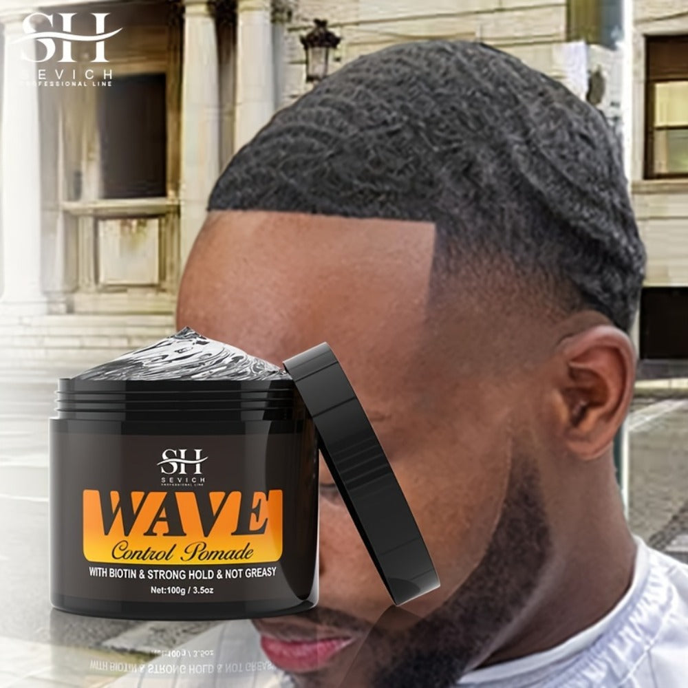 Wave Pomade Set for Men 360 Waves, Glycerin Formula Silky Shine, 4-Piece or 5-Piece Bundle with Silky Durag & Wave Brush