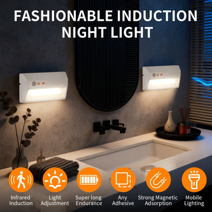 Smart Motion Sensor Night Light Plug-In, LED Light for Entryway, Corridor, Hallway & Staircase with USB Charging