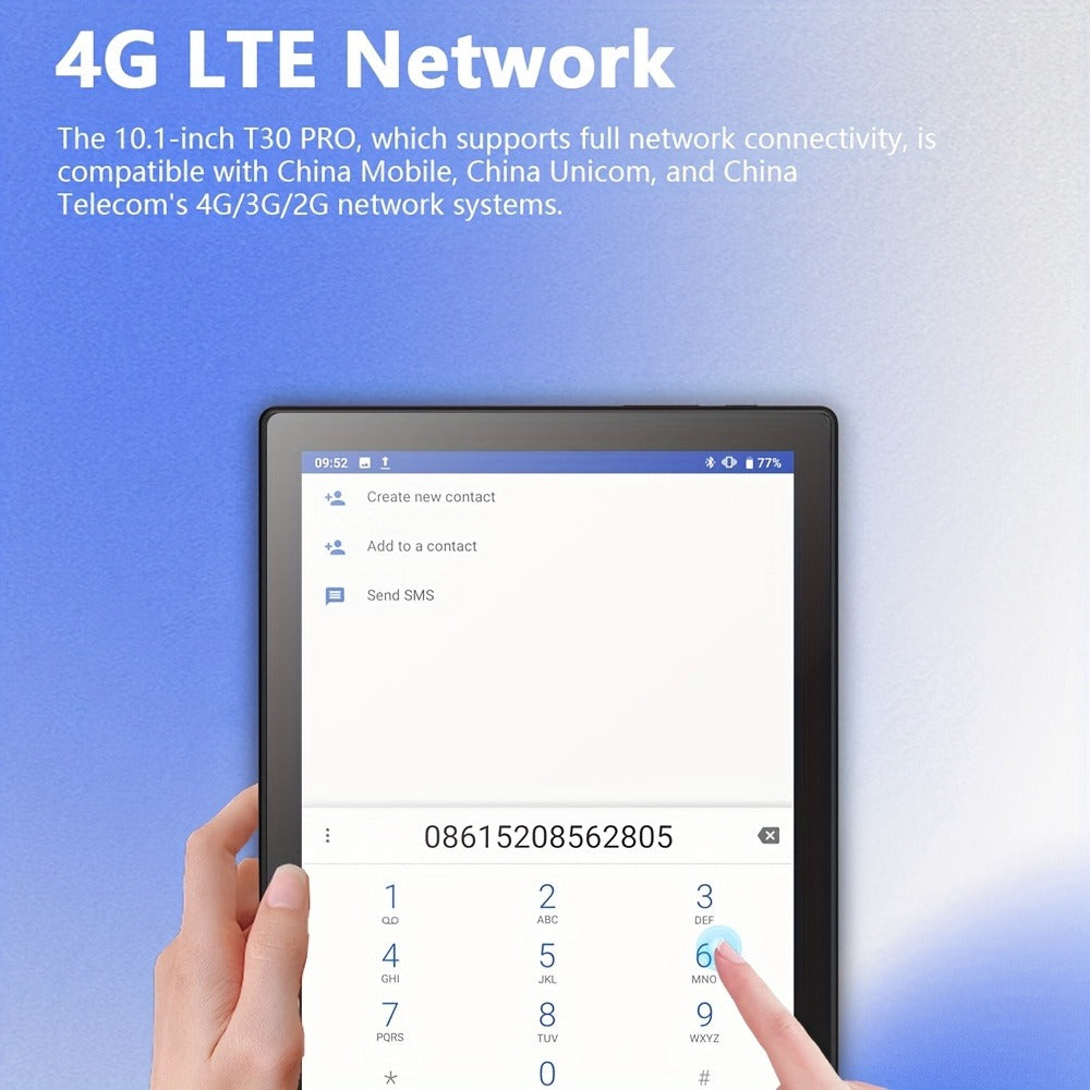 Android Tablet 10.1-Inch CRELANDER with Android 13, 4G LTE, Deca-Core CPU and 128GB Internal Storage