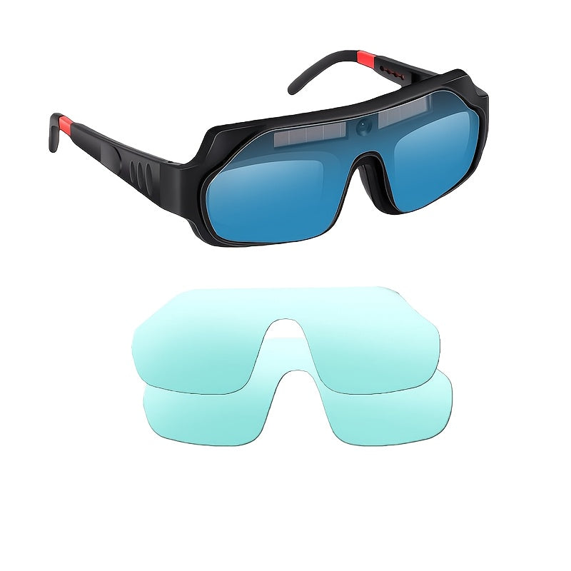 Auto-Darkening Welding Goggles True Color Lens – Anti-Glare Safety Glasses for TIG MIG MMA Plasma Welding