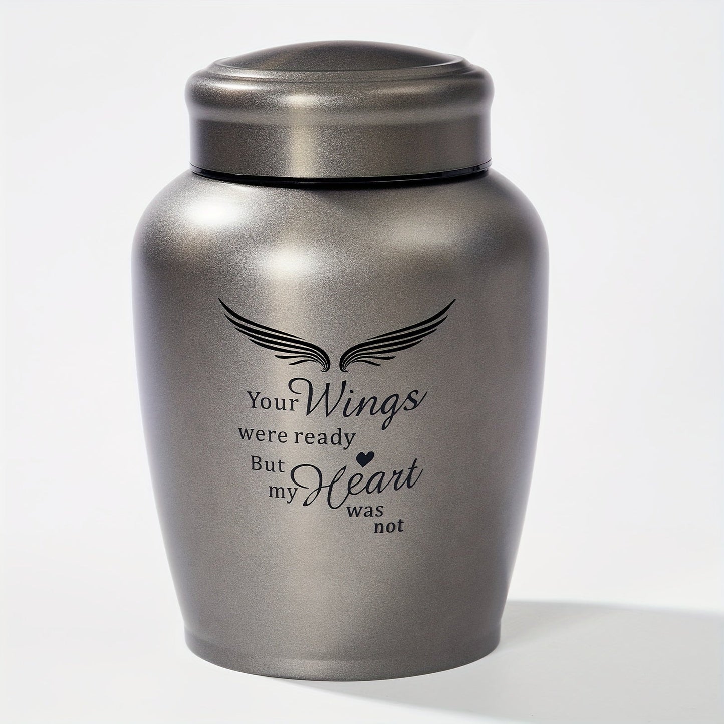 Cremation Urn for Human Ashes Large 8.5 Inch Stainless Steel Burial Urn for Adult Male Female