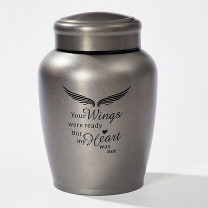 Cremation Urn for Human Ashes Large 8.5 Inch Stainless Steel Burial Urn for Adult Male Female