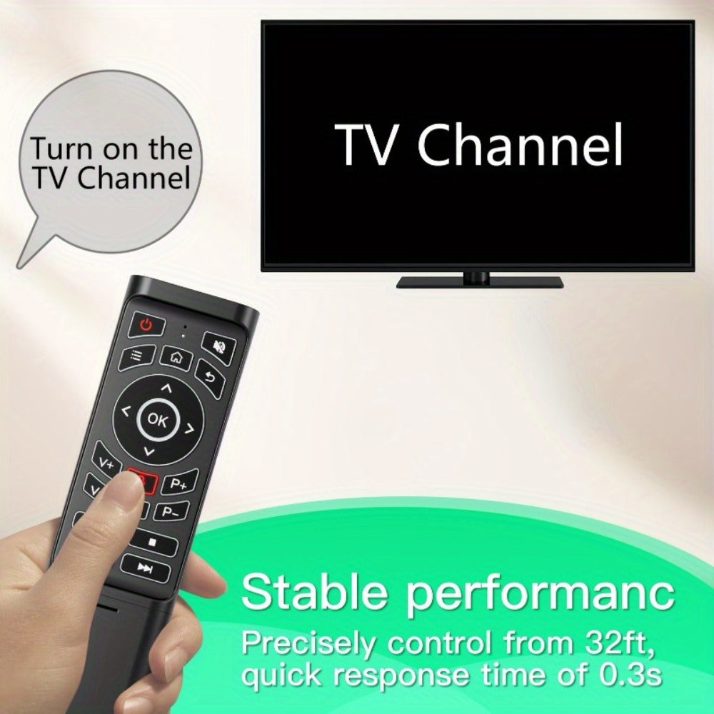 Mini Wireless Keyboard Remote Control Tri-Mode – Bluetooth & 2.4G Dual Channel, 7-Color Backlight