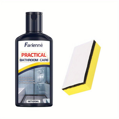 Bathroom Glass Restoration Paste 120g, Removes Water Stains, Soap Scum & Hard Water Deposits from Shower Doors