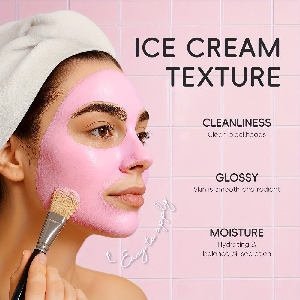 Skincare Set with LAIKOU Label, 50 Sakura Sachets Across Mud Mask Sleep Mask Scrub Lip Mask and Toner