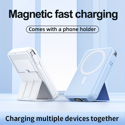 10000mAh Mobile Power, 22.W Magnetic Charging Treasure, Comes with Convenient Dual Cable, with LED Power Display