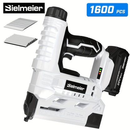 Cordless Stapler Brad Nailer 2-in-1 4V / 20V No Compressor, with Battery, Charger & 1600pcs Nails & Staples