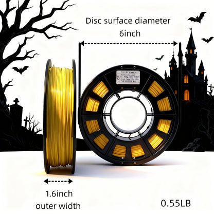 3D Printer Filament PLA 1.75mm 250g Spool with 12 Silk-Look, Transparent and Solid Color Options
