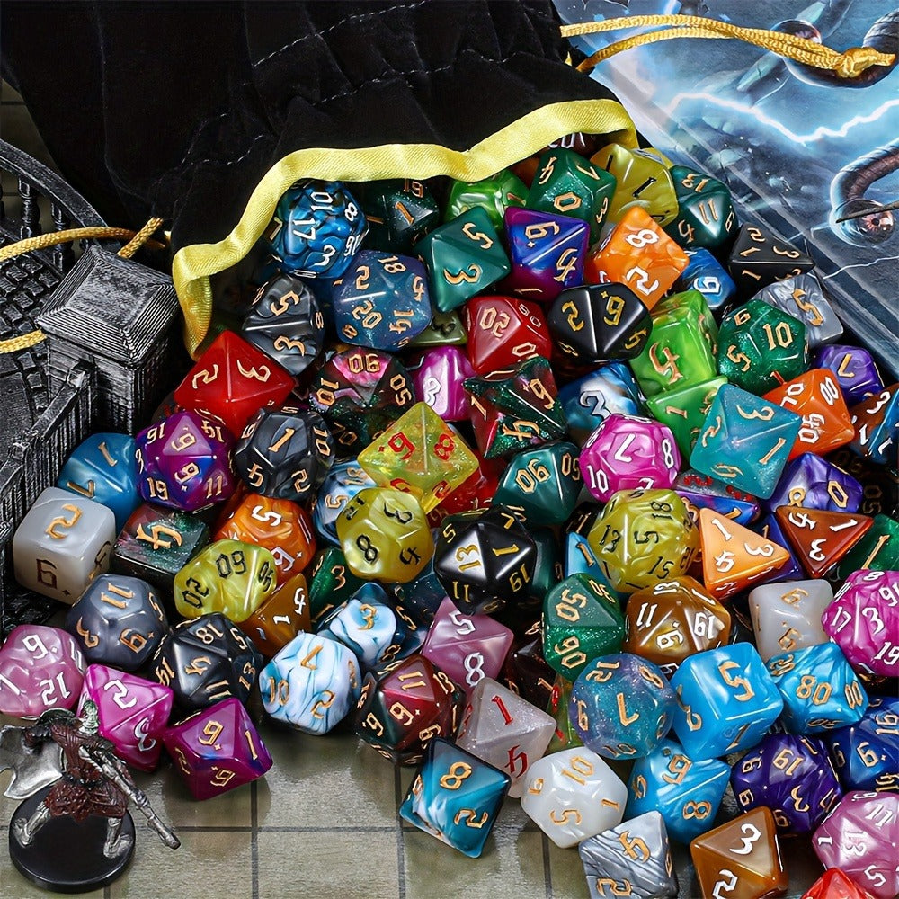 DND Dice Set 182pcs 26 Colors with the Listed Color, Size or Set Options for Everyday Use, with Listed Configuration
