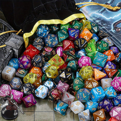 DND Dice Set 182pcs 26 Colors with the Listed Color, Size or Set Options for Everyday Use, with Listed Configuration