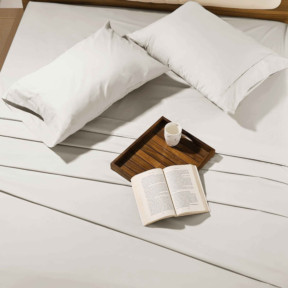 Egyptian Cotton Sheet Set, 1000 Thread Count Sateen Bedding with 16-Inch Deep Pocket, Twin-Full-Queen-King Sizes