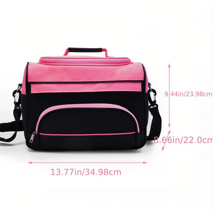 Hairdresser Tool Bag Multi-Functional Salon Styling Organizer with Adjustable Strap Large Capacity Hair Makeup Artist Case for Professionals