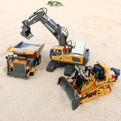 RC Construction Vehicle Set for Kids 2 3 4 Piece 2.4GHz 12-Channel Excavator with the Listed Color, Size or Set Options for Everyday Use