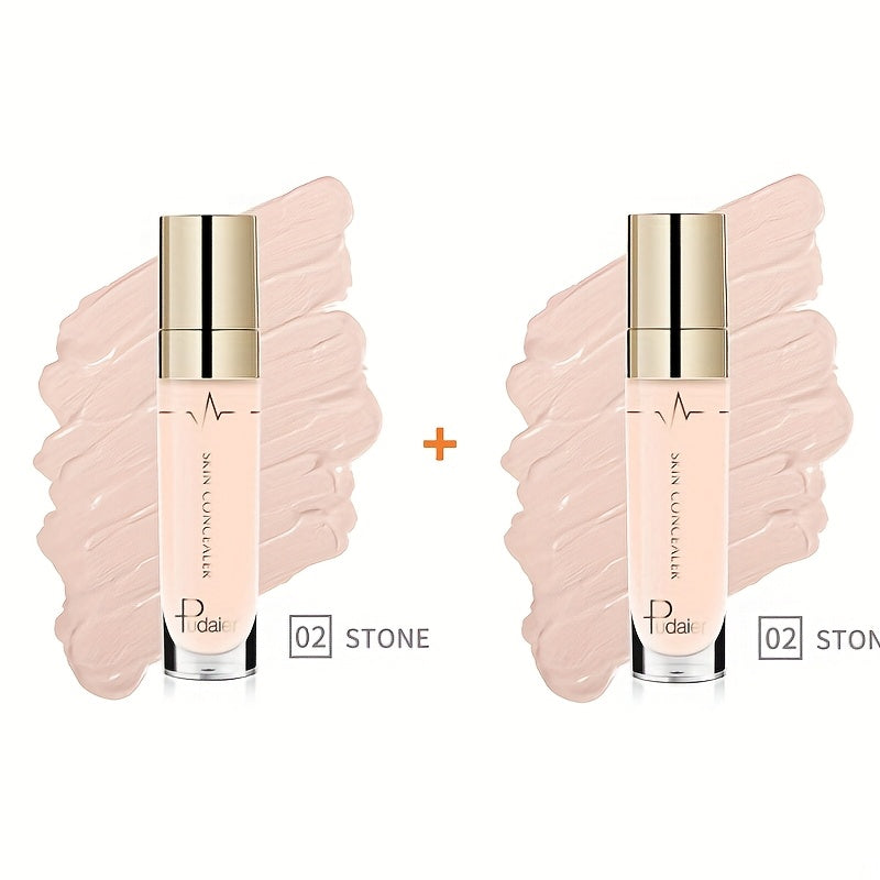 Under Eye Concealer 2PCS Set – Dark Circles & Wrinkle Coverage Waterproof Long-Lasting Liquid Concealer Stick with Plant Squalane
