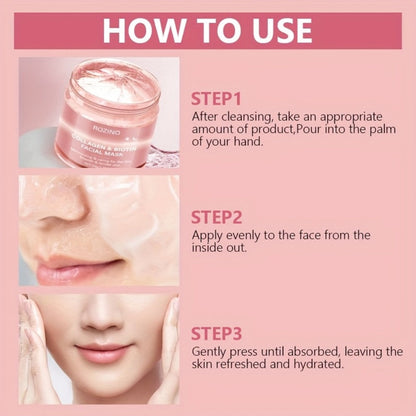 Face Mask Cream 50g Biotin Collagen Day & Night for Plump Smooth Younger-Looking Skin, Skincare Gift for Women