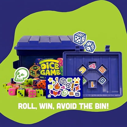 Fast-Paced Dice Rolling Board Game with 80 Dice – Addictive 2-4 Player Party Game for Adults & Groups, Portable Travel Game Night Set
