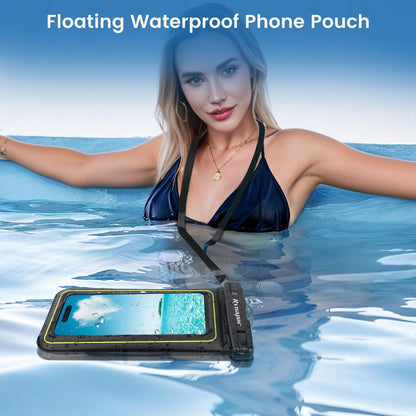 Buoyant Phone Dry Bag 2 Pack for iPhone 16 15 14 13 12 11 Pro Max Samsung Galaxy for Camping, Travel and Outdoor Use