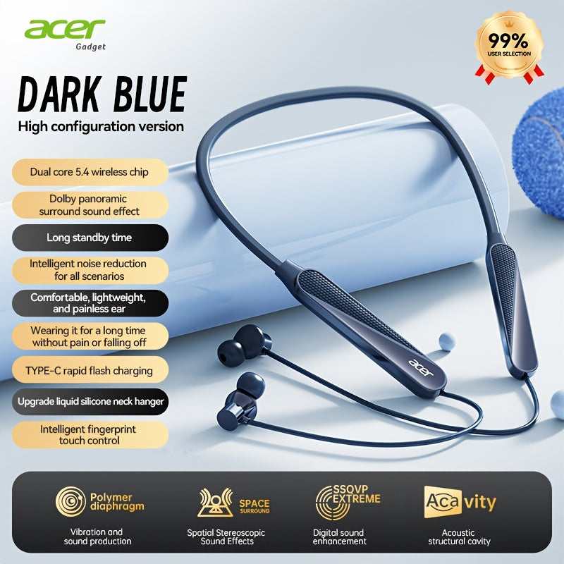 Acer TWS Wireless Earbuds Gaming Mode Low Latency, Noise Isolation Stereo Sound USB-C Charging Long Battery Life