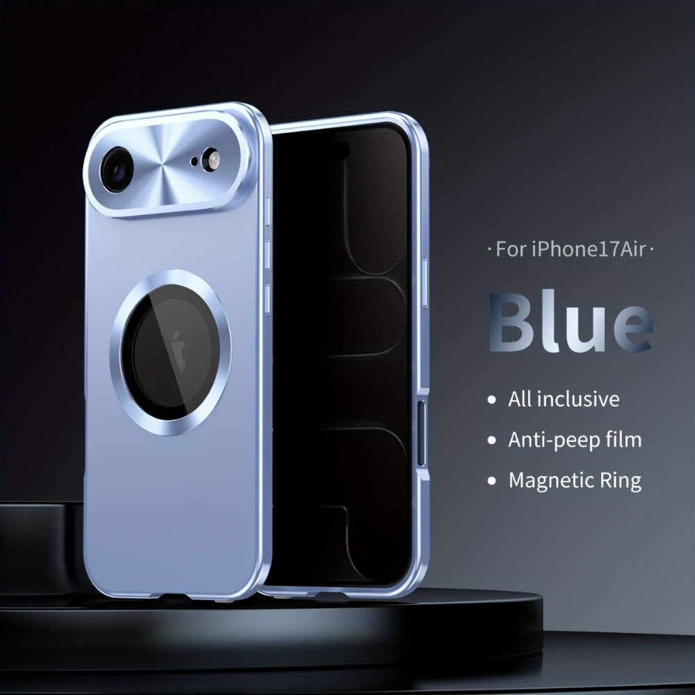 iPhone Anti-Spy Magnetic 2-in-1 Phone Case with All-Round Lens Protection – Complete Drop Protection Cover for iPhone 12 13 14 15 16 Pro Max