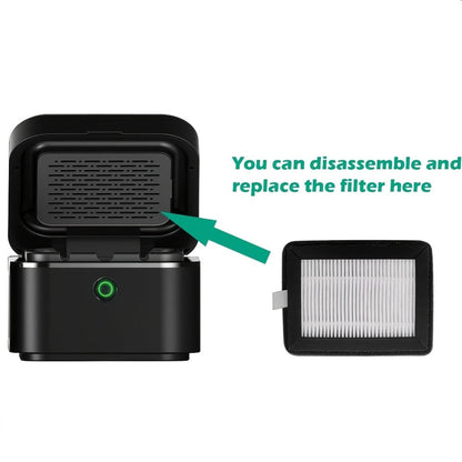 Smokeless Ashtray with HEPA Filter, USB Rechargeable Indoor Ashtray for Home Office Car, 4 Filters Included