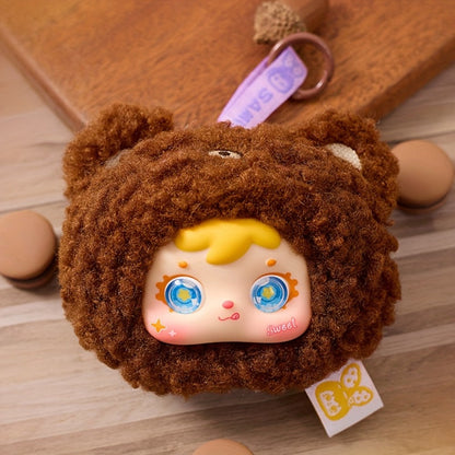 Cute Plush Animal Doll with Big Eyes with the Listed Color, Size or Set Options for Everyday Use