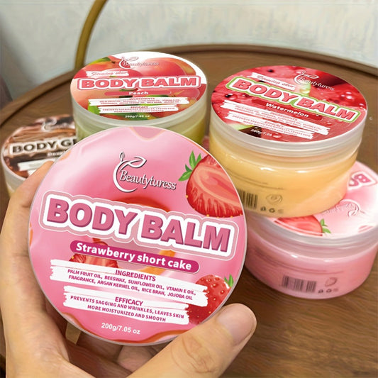Body Butter Cream 200g Shea Butter Vitamin C Glycerin – Deep Moisturizing Body Glaze for Dry Skin Long-Lasting Hydration Hypoallergenic