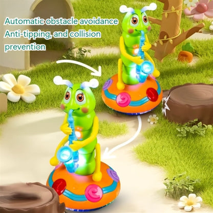 Caterpillar Saxophone Toy for Kids with LED Lights & Music - Electric Musical Instrument for Toddlers