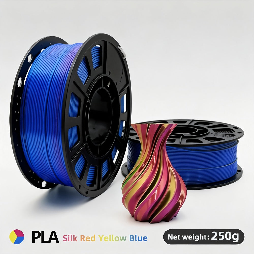 Gradient Rainbow PLA Filament 1.75mm 32 Colors, Shiny Multicolor Fast Color-Changing 250g Spool for FDM 3D Printers