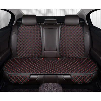 Car Seat Cover Rear Bench Protector with Source-Listed Water-Resistant Surface in Black or Red