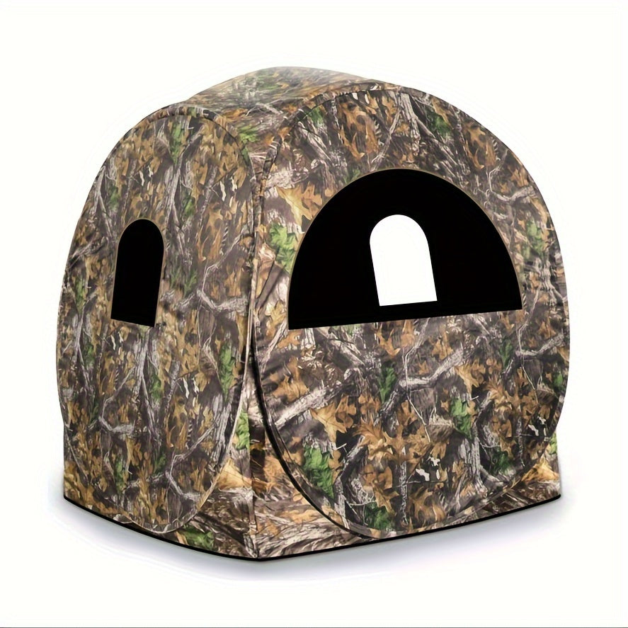 Hunting Blind Pop Up Deer Blind 270° View Camouflage Tent Bag for Garden, Patio and Yard Use