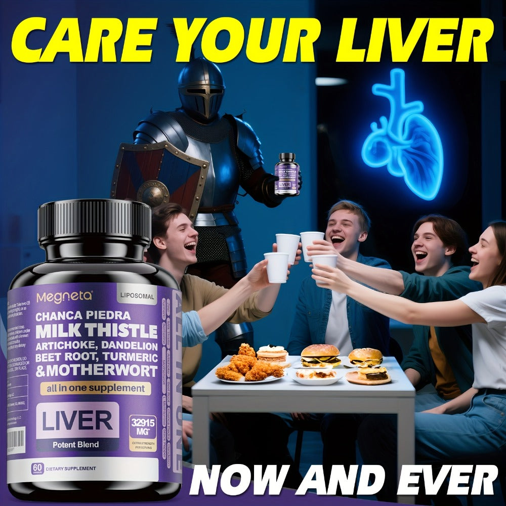 Dietary Supplement Milk Thistle, Turmeric and Dandelion Root Capsules, labeled 24, 000mg Blend