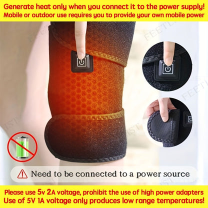 Knee Massager with Heat, 3-Level Heating Pad for Knee Pain, Joint & Warmth, Anti-Slip Breathable Knee Brace for Men & Women