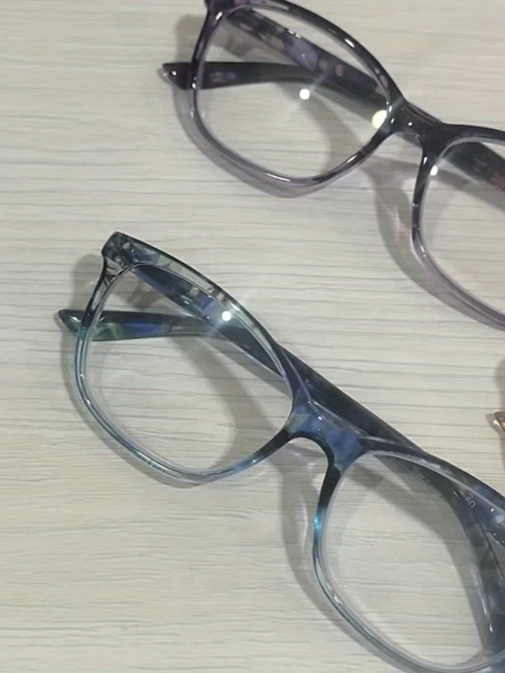 Reading Glasses – Four-Pair Oval Reader Set with Metal Spring Hinges and Mixed Colors with Multiple Strength and Color Options