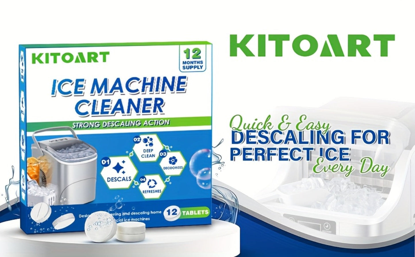 Ice Maker Cleaning Tablets Descaler 12/24/36 Pack for Entryways, Bedrooms and Living Spaces