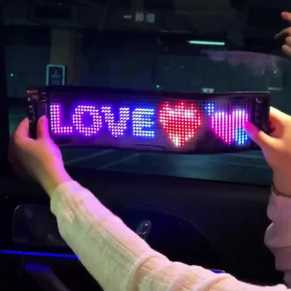 Programmable Flexible LED Matrix Panel Sign, App & Radio Controlled, Dynamic Scrolling Text Pattern & Animation