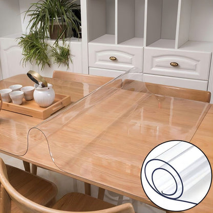 Tablecloth Clear PVC Protector in 1.5mm Thickness with 35 Rectangle and Square Size Options