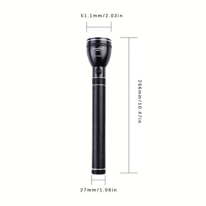 Rechargeable Flashlight 4000mAh Long Battery Life, High- Built-In Battery Outdoor Torch for Entryways, Bedrooms and Living Spaces