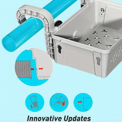 Pool Storage Basket | Hanging Poolside Organizer Towel Toy Beverage