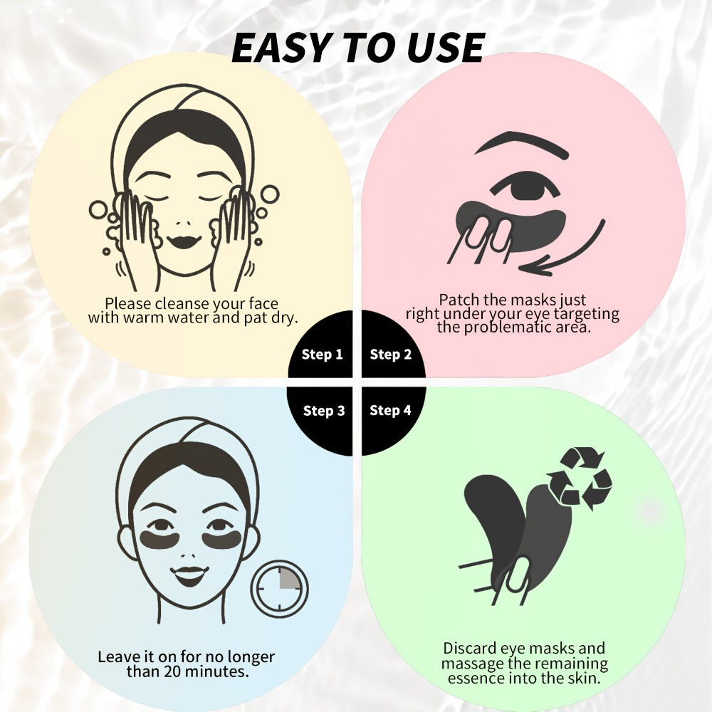 Under Eye Patches 25 Pairs, Aloe Vera & Collagen Eye Mask for Dark Circles, Puffiness & Deep Hydration