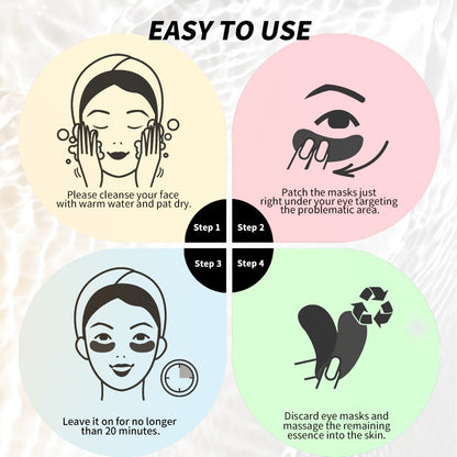 Under Eye Patches 25 Pairs, Aloe Vera & Collagen Eye Mask for Dark Circles, Puffiness & Deep Hydration