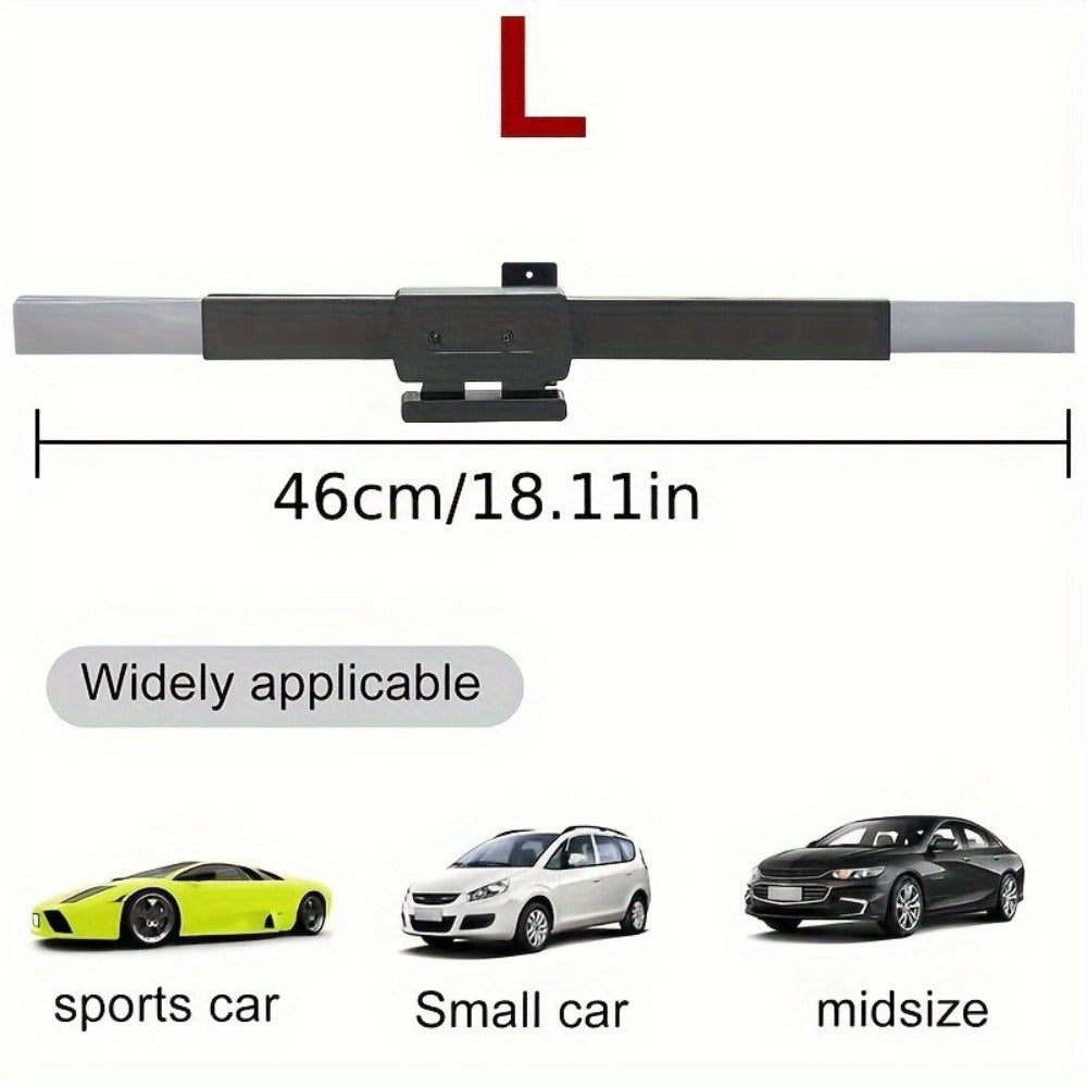 Retractable Windshield Sunshade Aluminum | Auto Fold UV Resistant Heat Insulation, Buckle Stick Install, Front Window Sun Shade Curtain