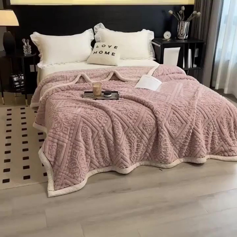 Bed Sheets, Single Jacquard-Knit Embossed Fitted Sheet with 11.4-Inch Pocket, Five Colors and Twin-to-King Sizes